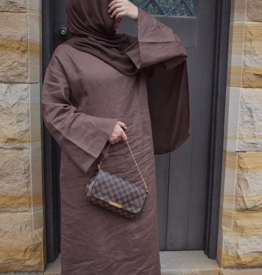 MARYAM DRESS - BROWN