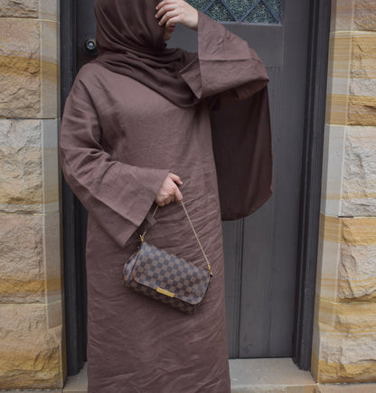 MARYAM DRESS - BROWN