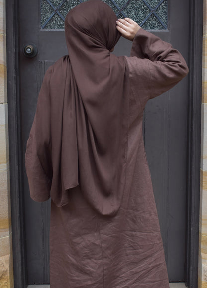 MARYAM DRESS - BROWN