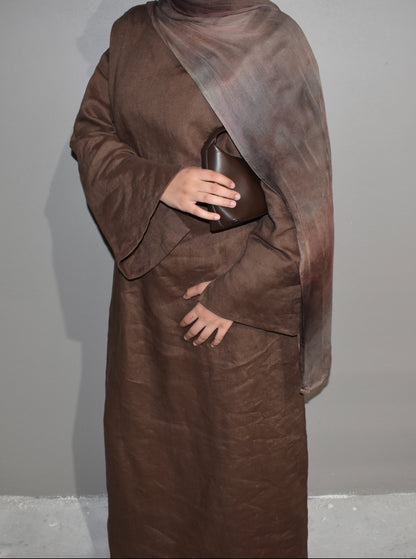 MARYAM DRESS - BROWN