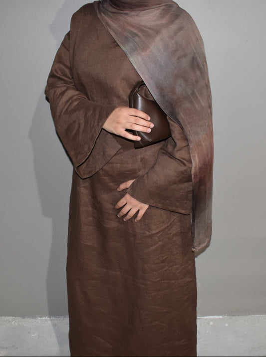 MARYAM DRESS - BROWN